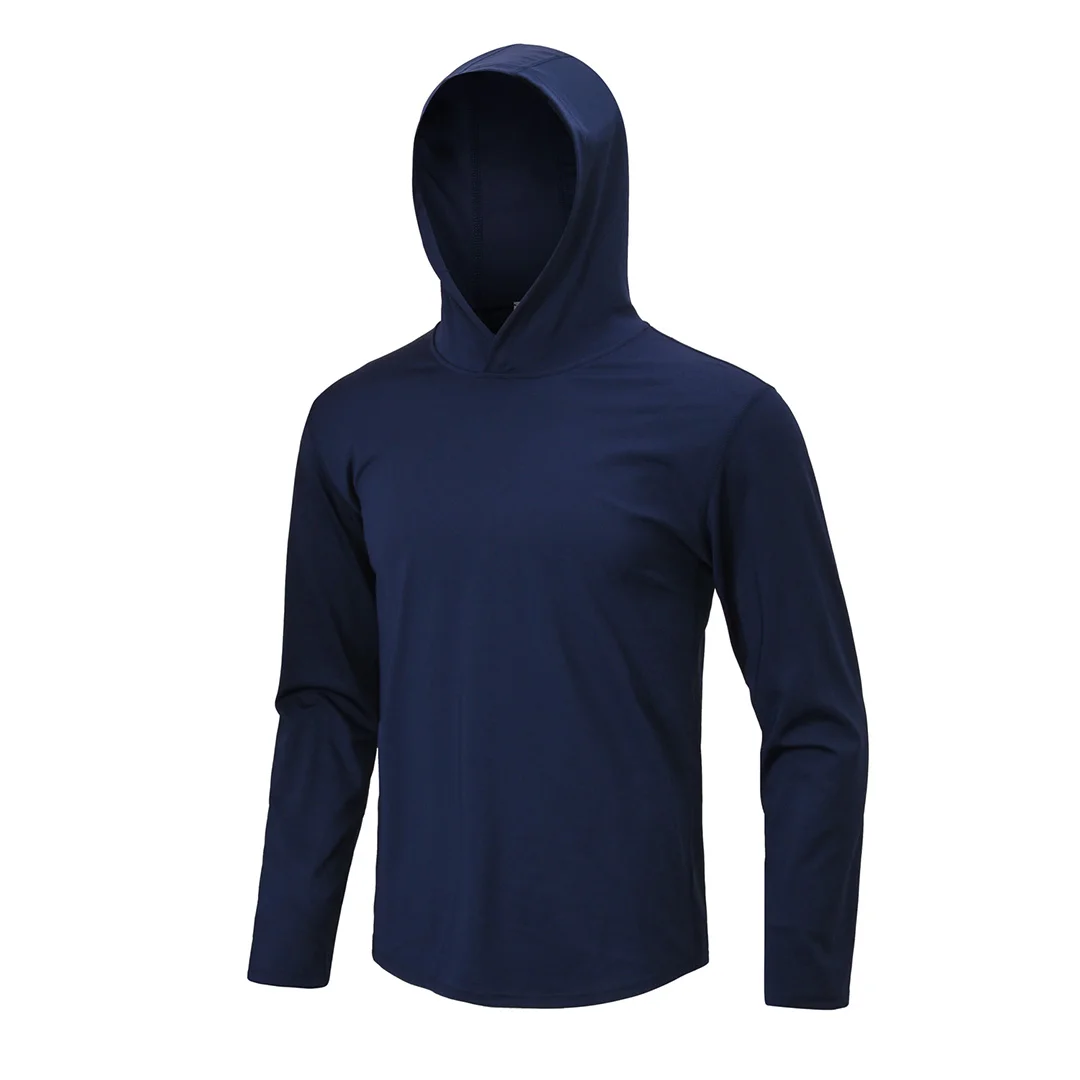 Men's solid color sports hoodie