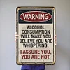 Warning - Metal Tin Signs(8*12Inch/12*16Inch) - Bar