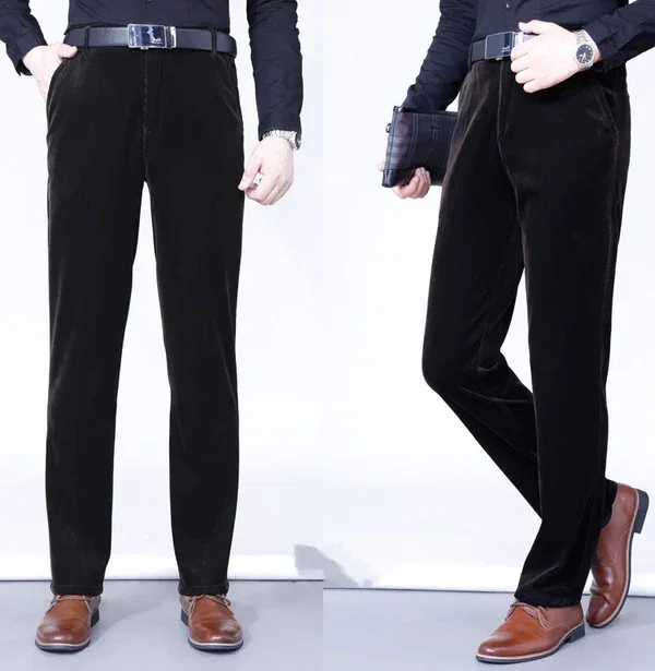 Ανδρικό Stretchy Corduroy Straight Long Παντελόνι