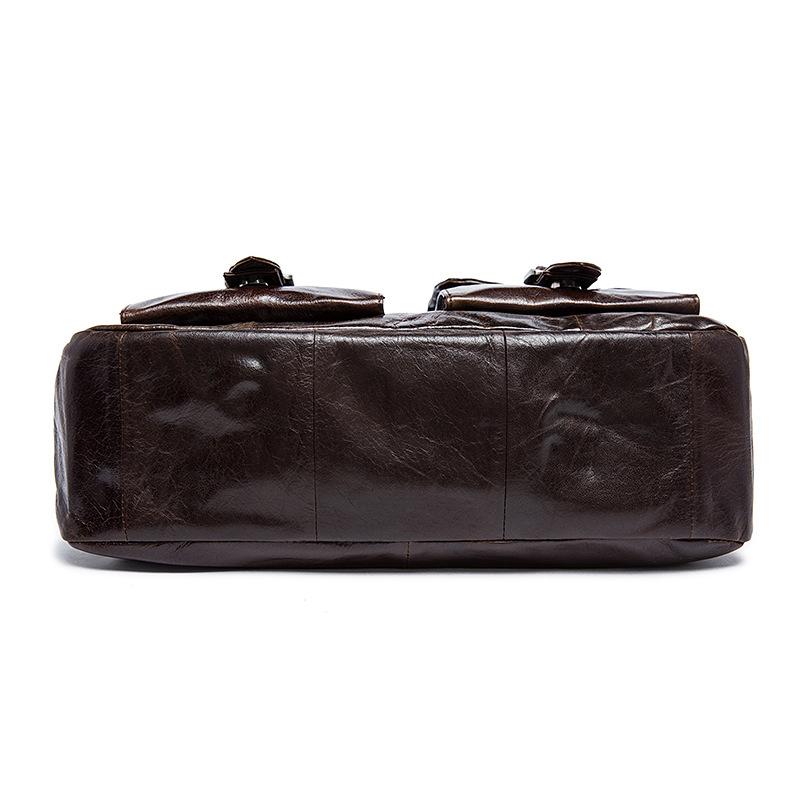 Retro Style Multi-Pocket Detachable Sling Strap 15.6 Inch Laptop Business Bag