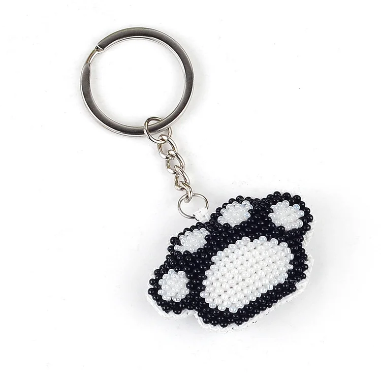 【Keychains】Beaded Counted Cross Stitch Keychain Ornament Kit for Adults Beginners