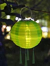 Solar Nylon Lantern Lamp Waterproof Outdoor Hanging Light Festival Decor