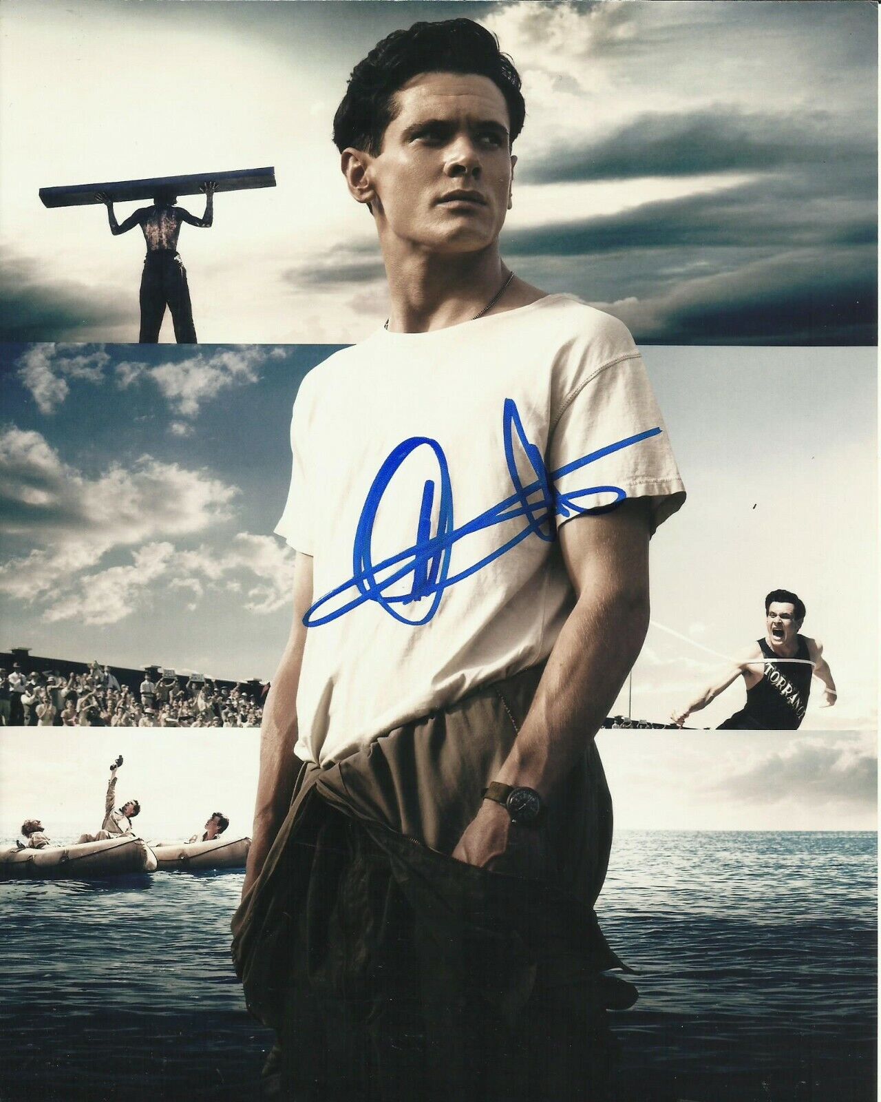 JACK O'CONNELL SIGNED UNBROKEN Photo Poster painting UACC REG 242 (3)