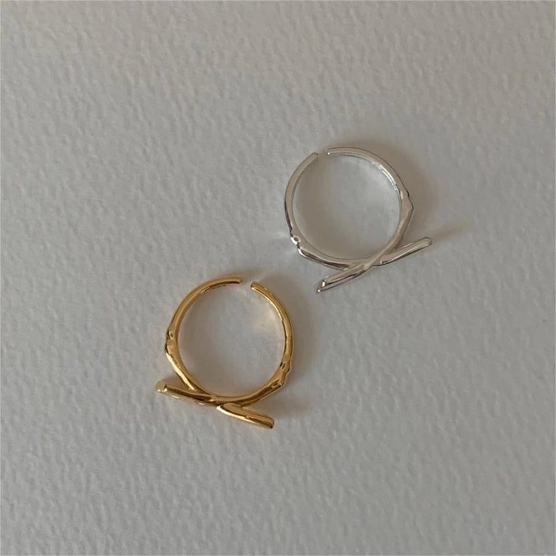 925 Sterling Silver Bow Knot Open Rings