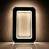 LED Illuminated Modern Address Sign Waterproof Personalized Solar Powered Address Number Dusk To Dawn Adhesive Or Screw Mount for Outside House Light Up Courtyard Hotel Bar