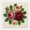 Roses Partial Bead Embroidery Kit 11CT Pre-Printed Bead Cross stitch 36*36CM