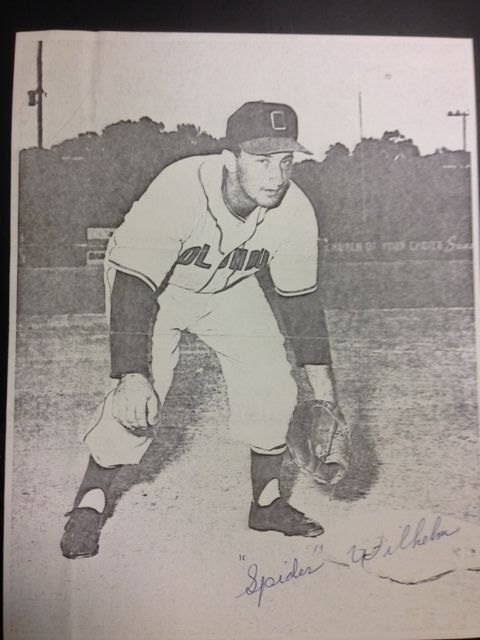 Vintage Spider Wilhem Columbus International Signed Picture from 1955 w/COAl