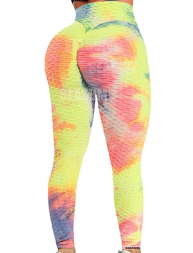 t ombre rainbow womens ribbed yoga active leggings