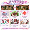 Mushroom Butterfly Girl Framed Special Shape Diamond Painting Kit 25x25cm