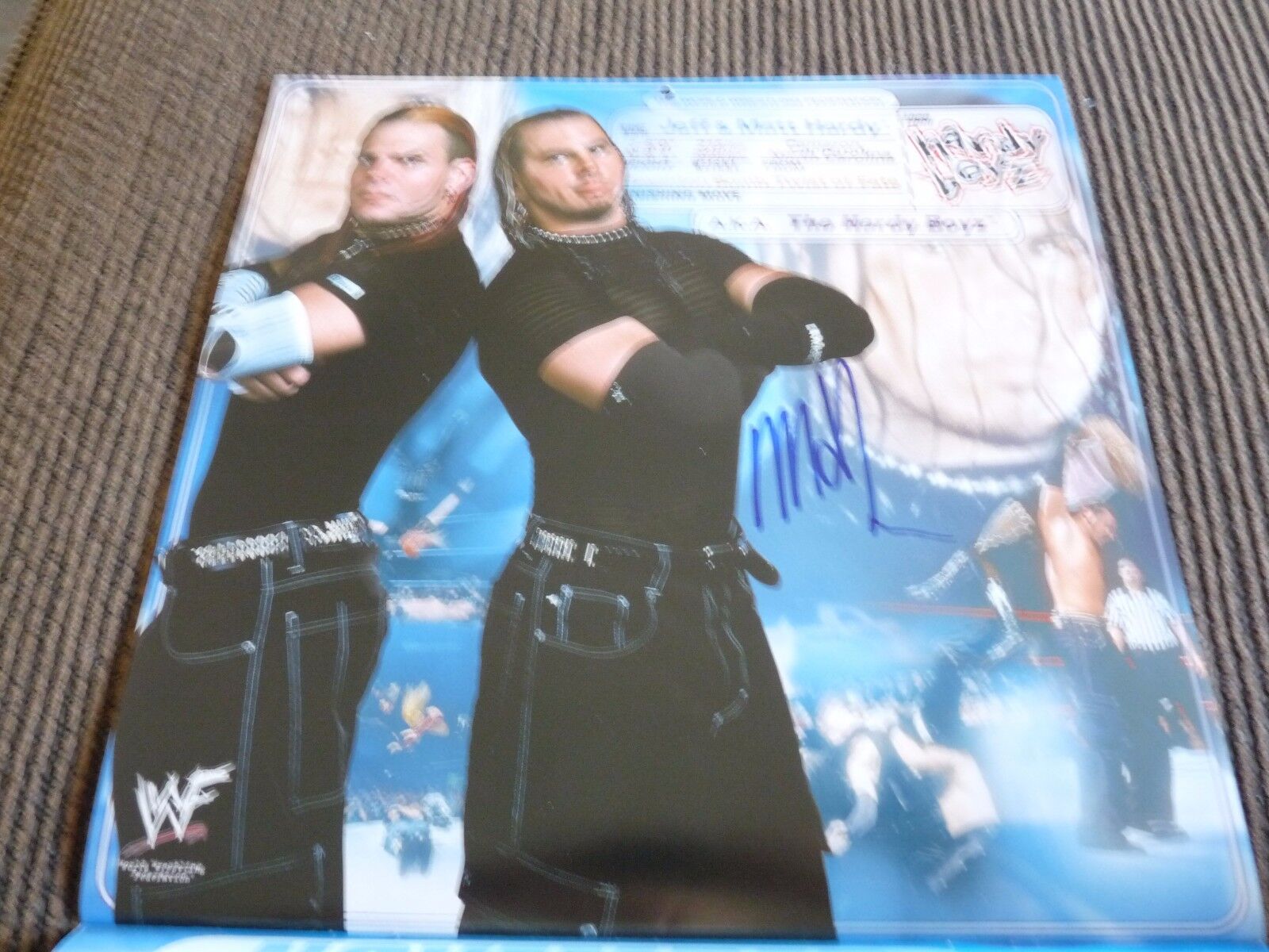 Matt Hardy WWF Wrestling Signed Autographed 11x12 Caledar Photo Poster painting PSA Guaranteed