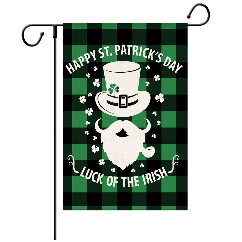 St. Patrick's Day Gonk Garden Flag