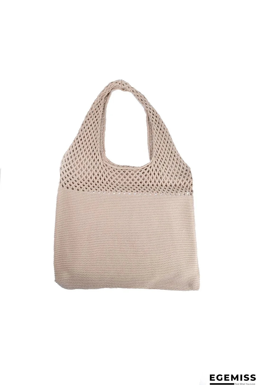 Solid Knitted Crochet Bag | EGEMISS
