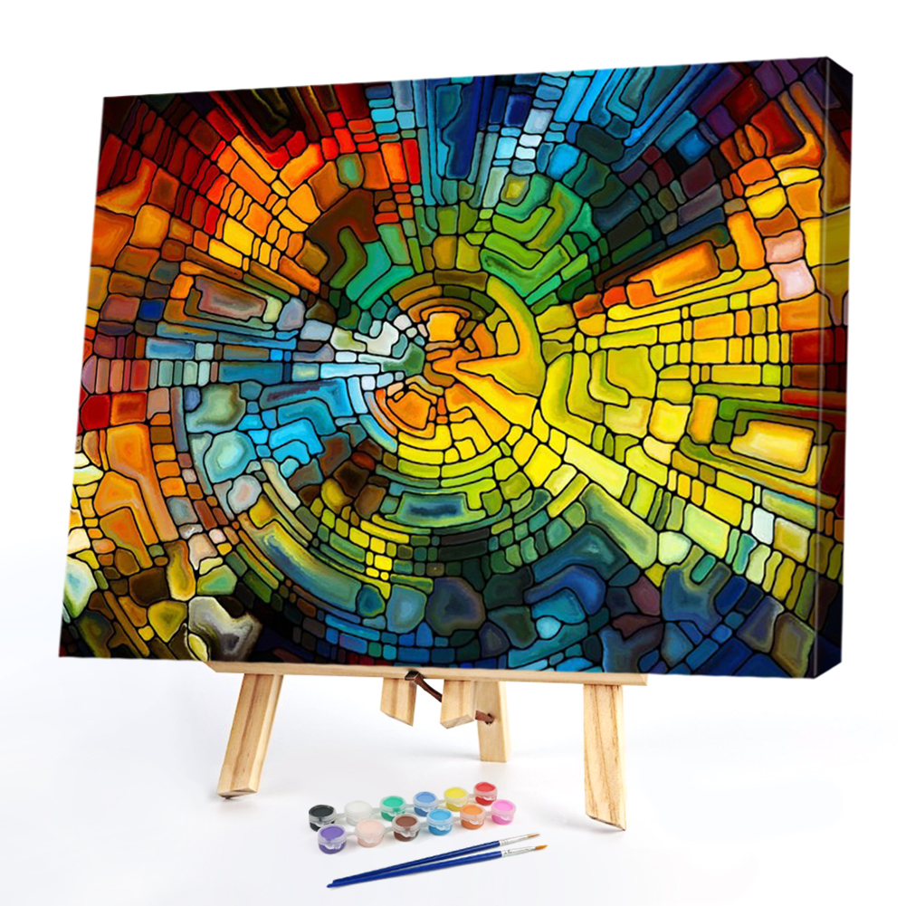 

50*40CM - Paint By Numbers - Color Geometric, 501 Original