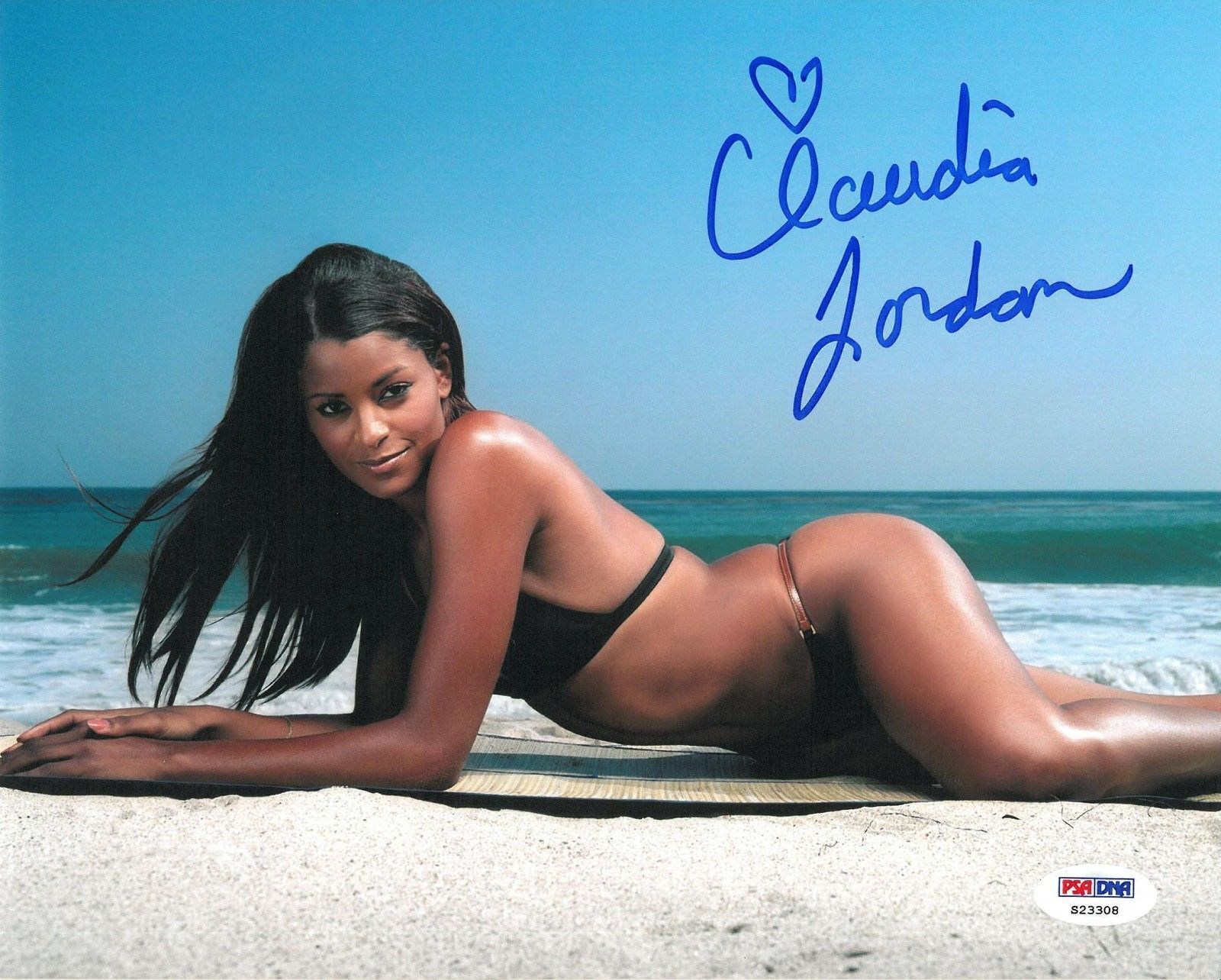 Claudia Jordan Signed Authentic Autographed 8x10 Photo Poster painting (PSA/DNA) #S23308