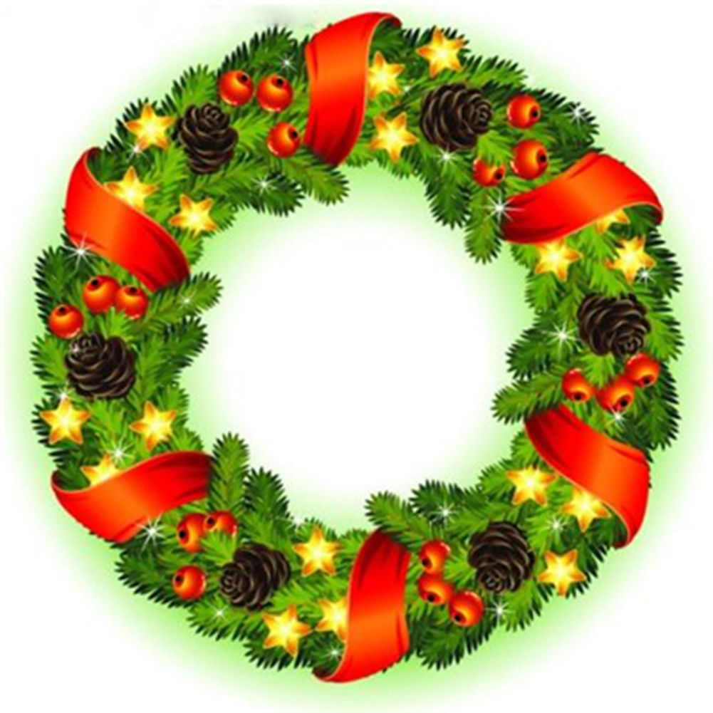 

Pine Nuts Wreath - Round Drill Diamond Painting - 40*40CM, 501 Original