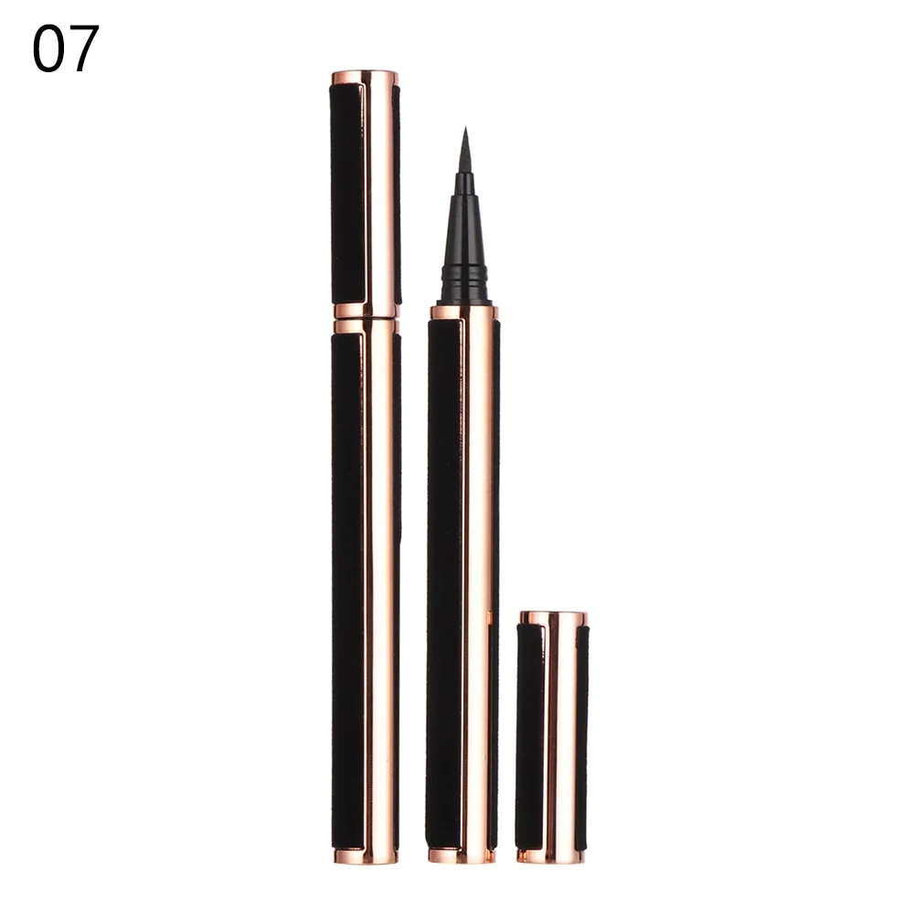 Upgraded Self-adhesive Eyeliner Magic Lash Glue Eyeliner Pen 2 in 1 Colorful Adhsive Liner No Glue Magnetic Needed Waterproof Ey