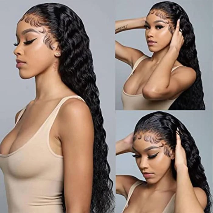 Water Wave Glueless 13X6 Undetectable Lace Front Wig [LFW2003]