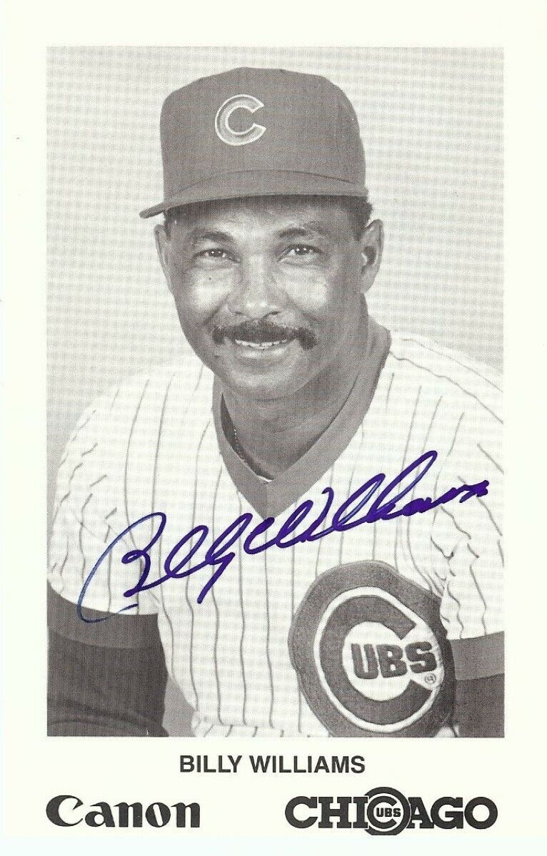 Billy Williams Signed Autographed 3.5X5.5 Photo Poster painting Chicago Cubs JSA II35668