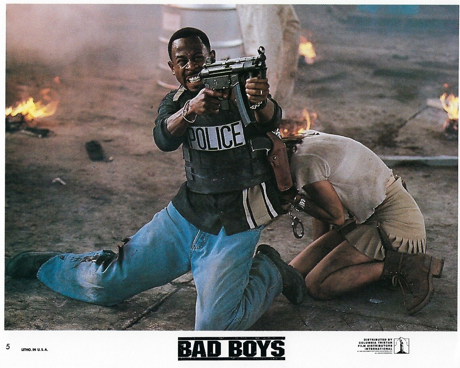 Bad Boys Original 8x10 Lobby Card Poster Photo Poster painting 1995 Smith Lawrence Leoni #5