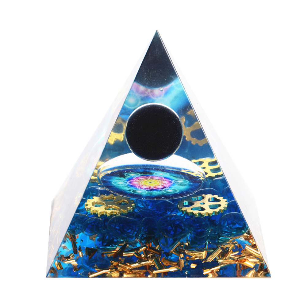 

Life Tree Amethyst Olivine Natural Orgonite Pyramid Chakra, 501 Original