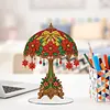 Christmas Poinsettia Diamond Dot Painting Ornament DIY Double Sided