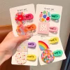 Lovely Rainbow Flower Hair Pins for Kids