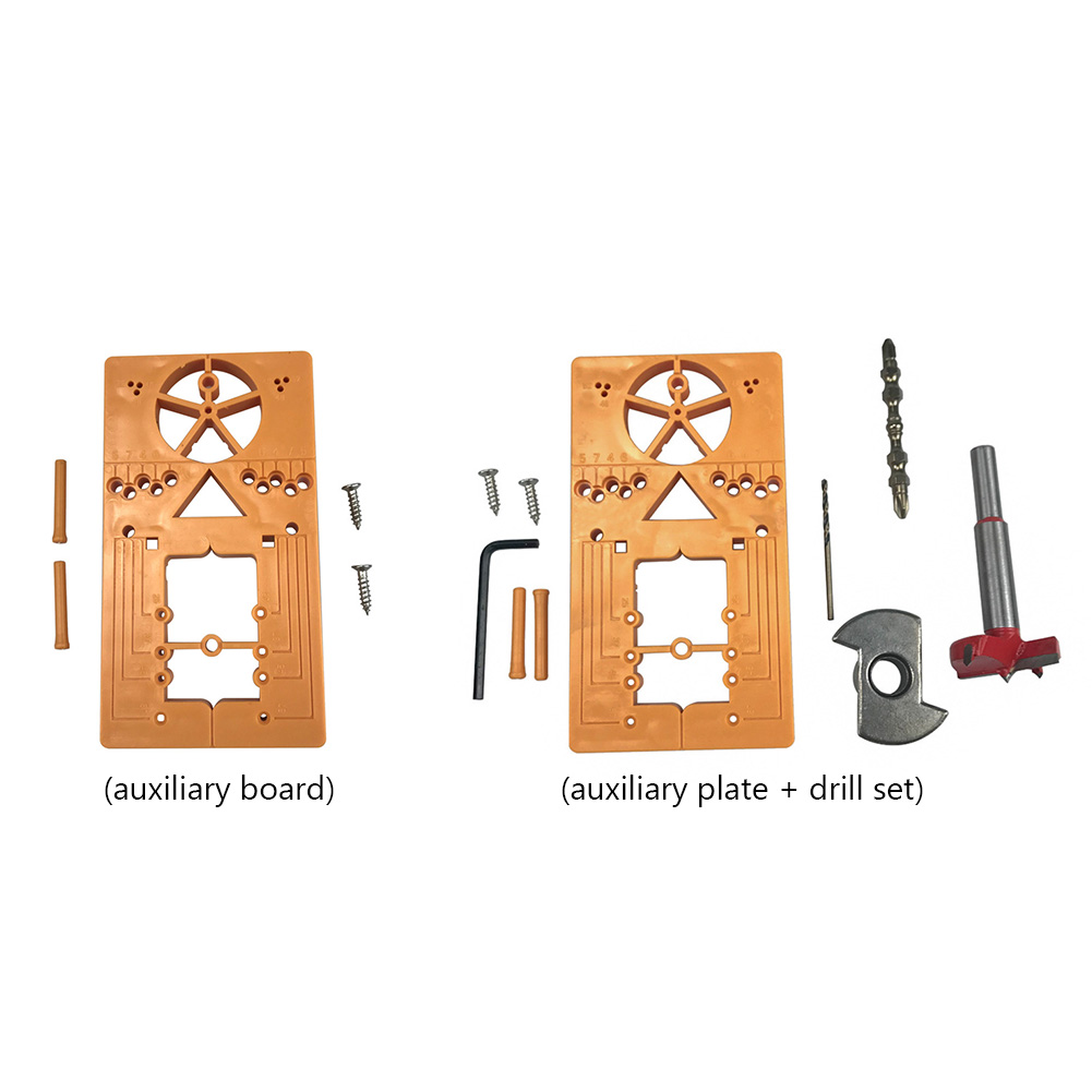 

Multifunctional Hinge Opening Locator Plate Door Hinge Hole Drilling Guide, 501 Original