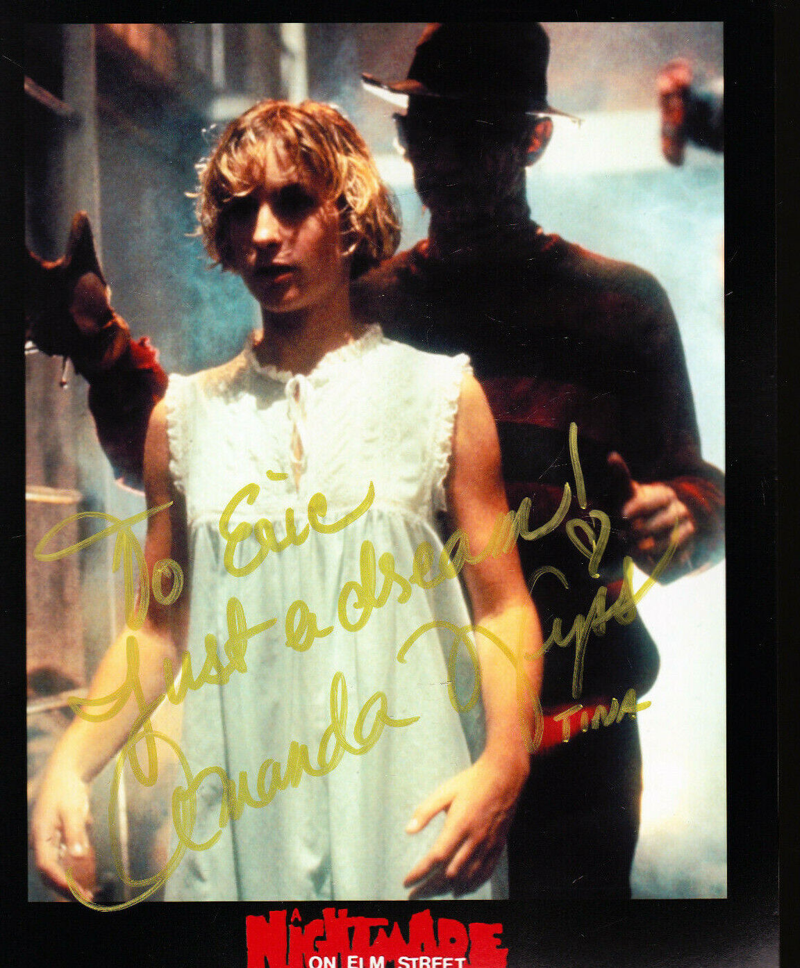 AMANDA WYSS NIGHTMARE ON ELM STREET AUTOGRAPH SIGNED 8X10 Photo Poster painting COA INSCRIPTION