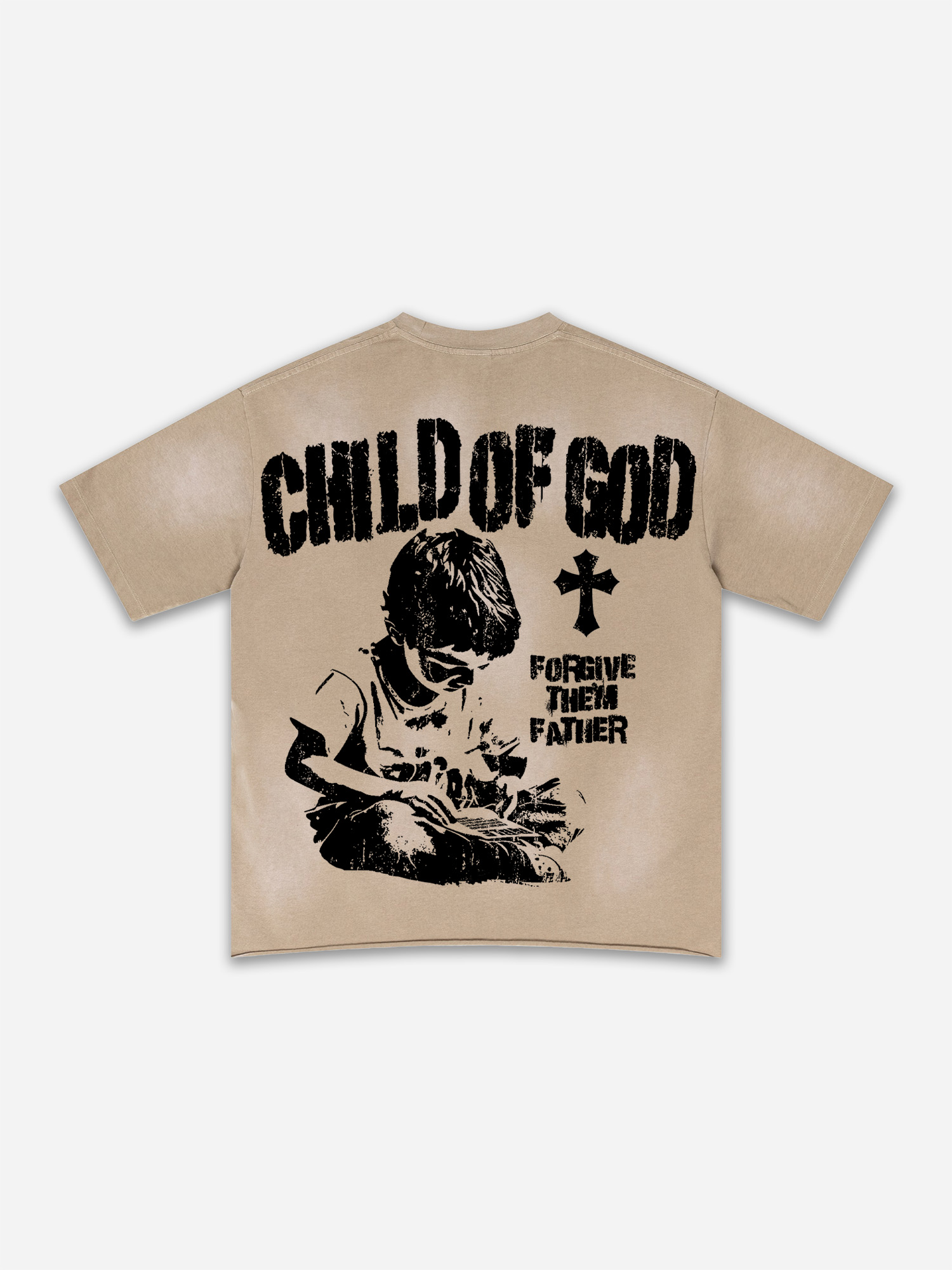 Child Of God Read The Bible Print Washed T-shirt