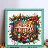 Christmas Wooden Sign-11CT Stamped Cross Stitch 50*50cm/19.69*19.69in tapestrymarket