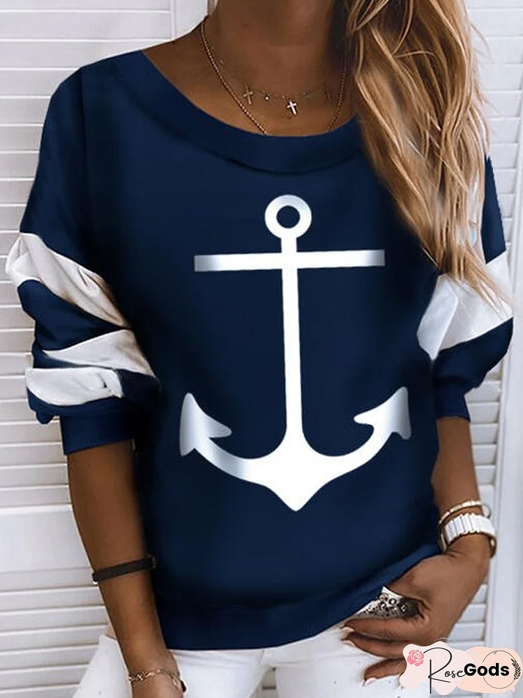 Casual Crew Neck Sweatshirts