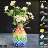 Wooden Vase Solid Mosaic Art Handmade Pasting Material Pack DIY Creative Decoration Kit