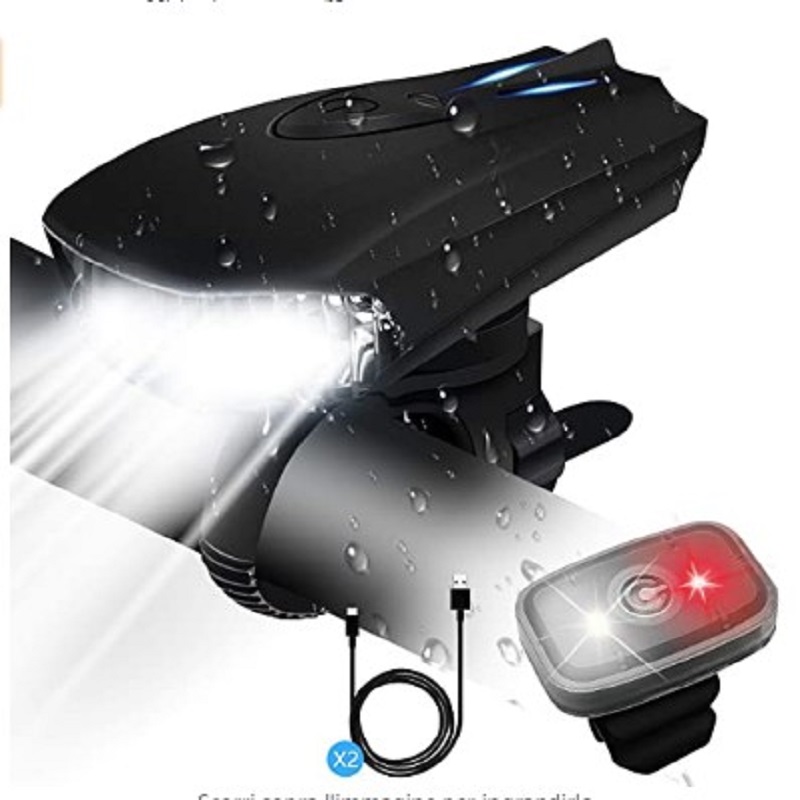 

USB Rechargeable Bicycle Lamp Mountain Lamp And Tail Lamp Set, 501 Original