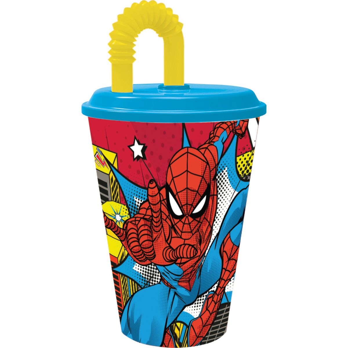 Cup with Straw Spider-Man CZ11366 430 ml