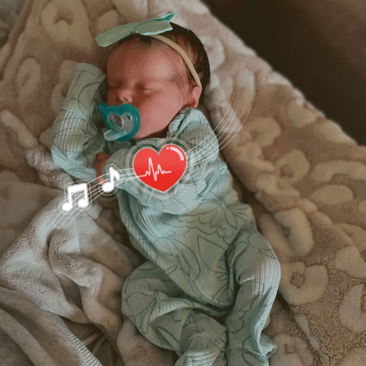 [New] 17'' Real Lifelike Sleeping Girl Reborn Soft Silicone Vinyl Baby Doll Enkira Rebornartdoll® RSAW-Rebornartdoll®