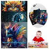 3PCS Fantasy Creatures Coloring Book Set Mindfulness Art Books for Adults 