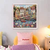 Colorful Houses-14CT Stamped Cross Stitch 40*40cm/15.75*15.75in tapestrymarket