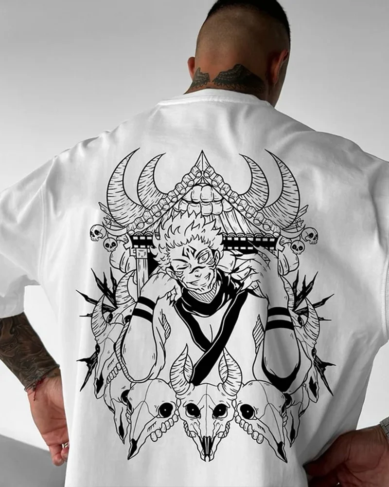 Outletsltd Oversized Anime Villain Personalized Printed T-Shirt
