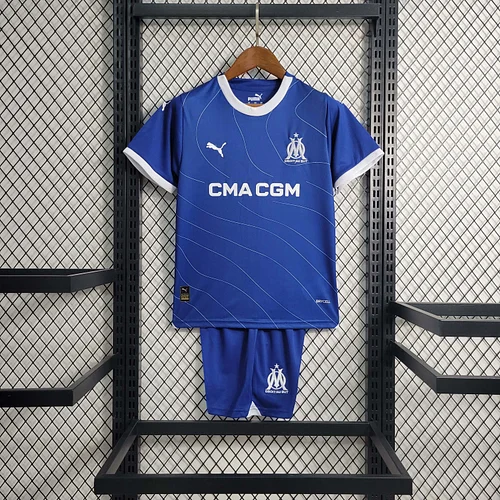 2023/2024 Olympique de Marseille Away  Football Shirt 1:1 Thai Quality Kids Size