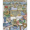 Four Seasons Of Summer-14CT Stamped Cross Stitch 40*51cm/15.75*20.08in