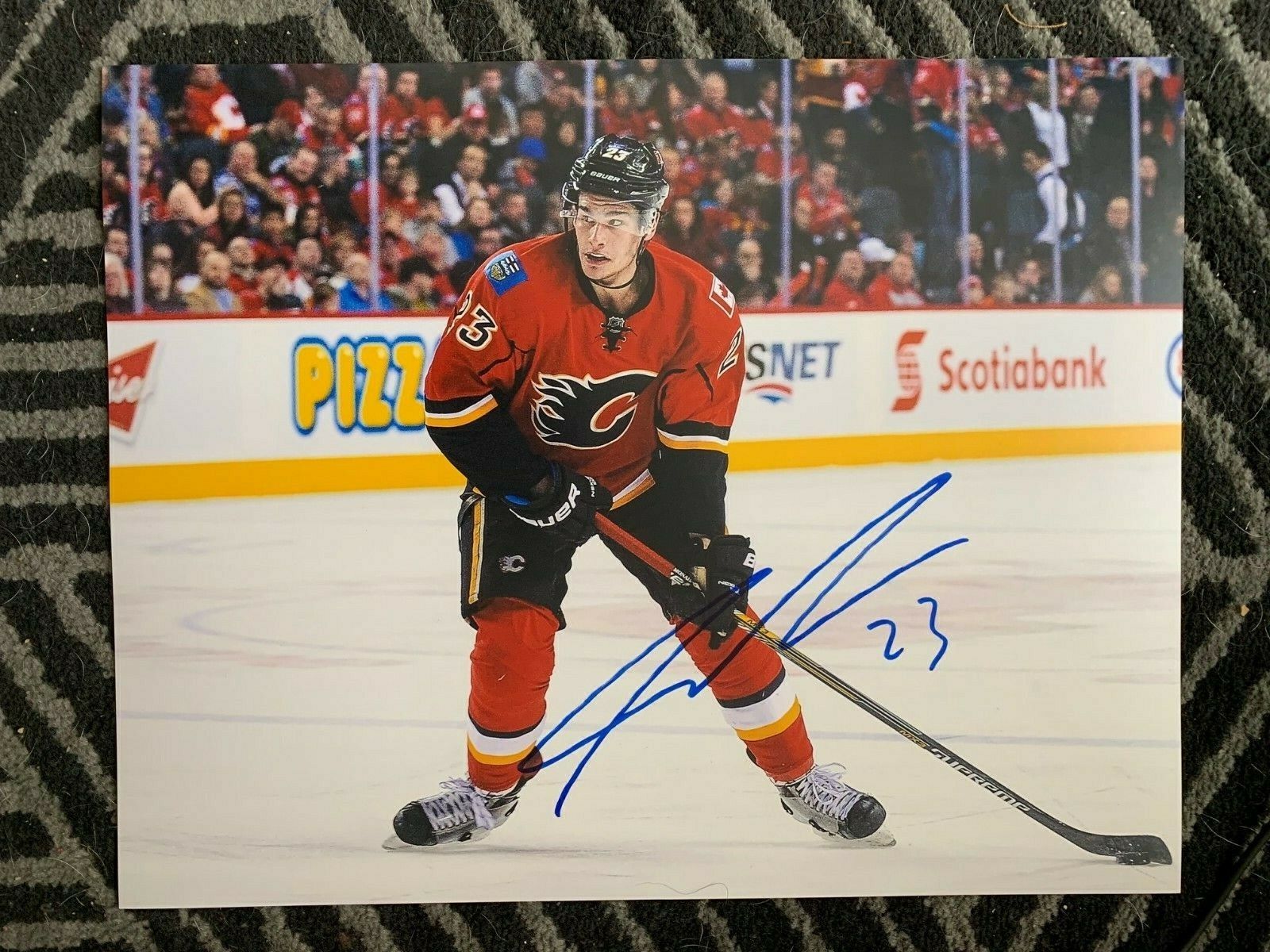 Calgary Flames Sean Monahan Signed Autographed 11x14 Photo Poster painting COA