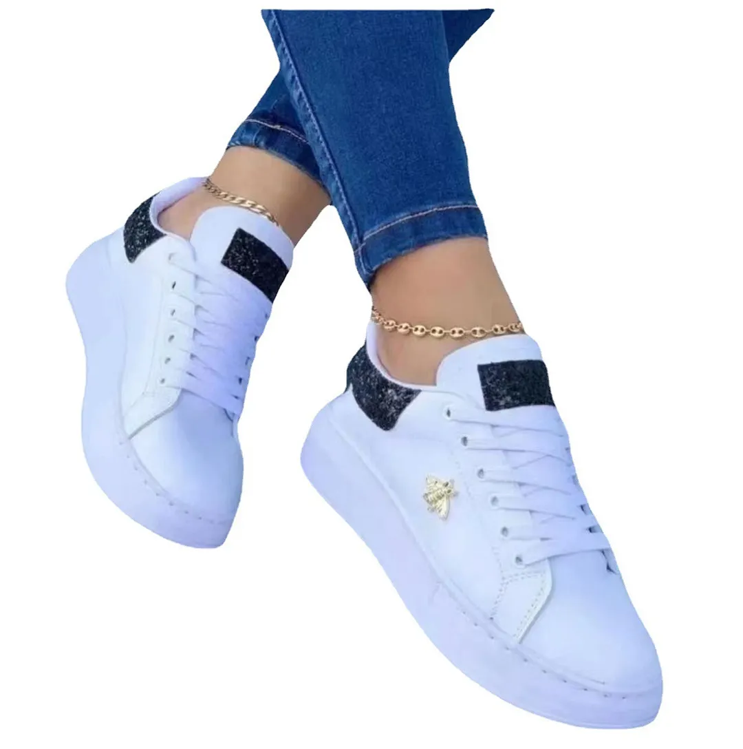 Breakj Breakj New Large-Size Spring And Autumn Korean Version Of Small White Shoes Casual Board Shoes Women's Breathable Thick-Soled Women's Shoes