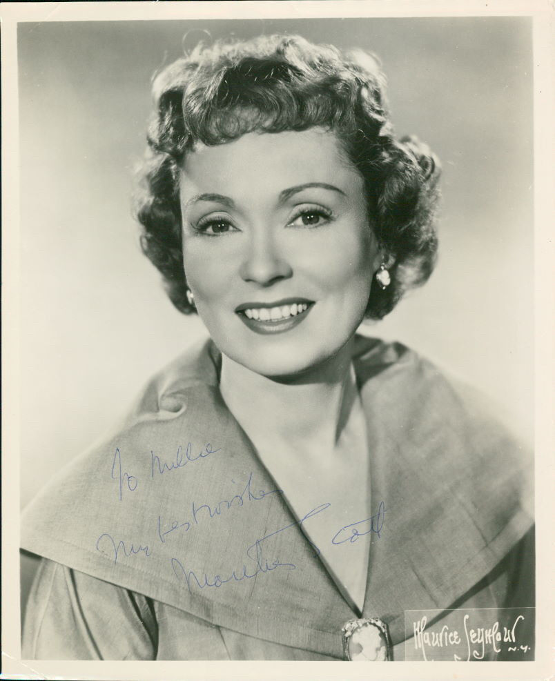 Martha Scott (Vintage, Inscribed) signed Photo Poster painting COA