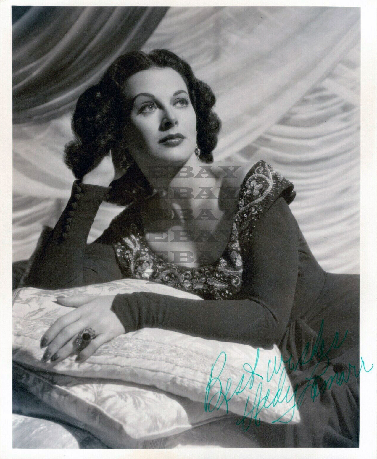 Hedy Lamarr Autographed Signed 8x10 Photo Poster painting Reprint