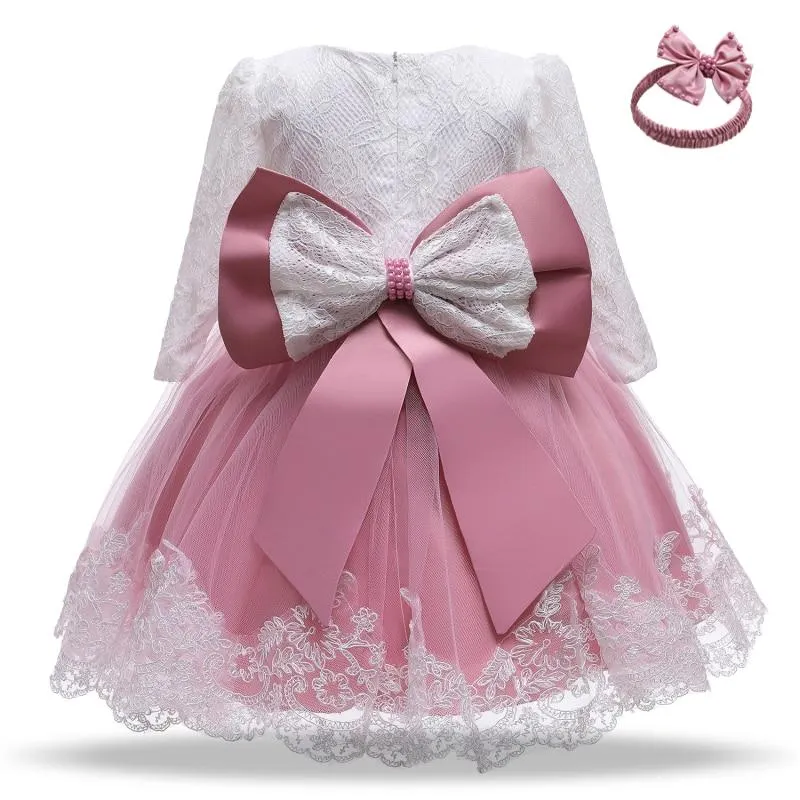 Christmas Baby Girls Dress For Newborn 1 Year Birthday Party Outfits Winter Long Sleeve Christening Gown Infant New Year Costume