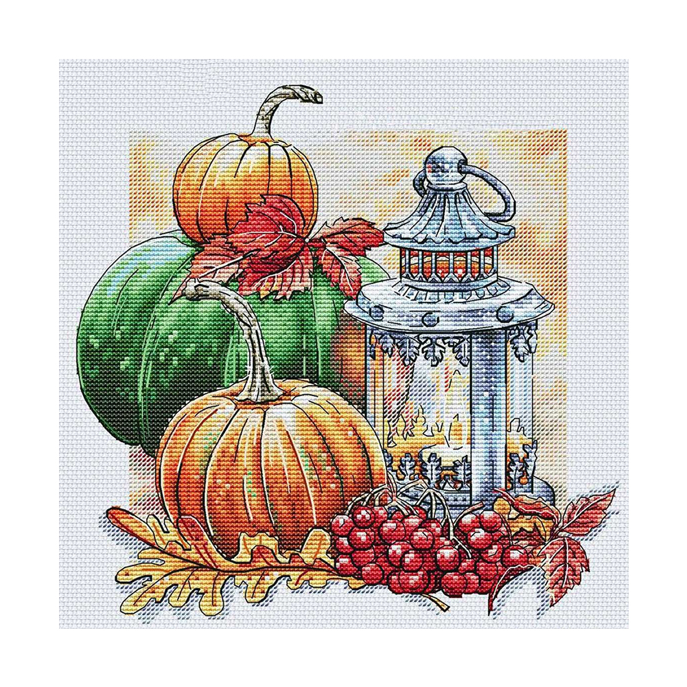 

Pumpkin - 14CT Stamped Cross Stitch - 40*40CM, 501 Original