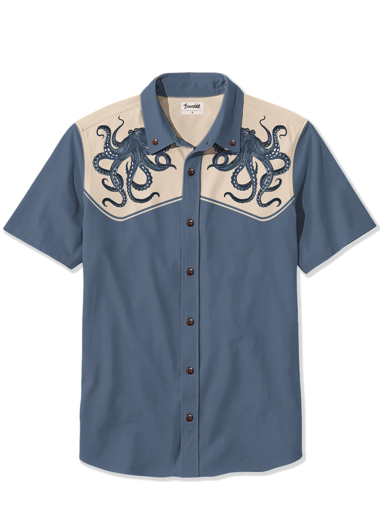 Retro Octopus Sea Life - 100% Cotton Shirt