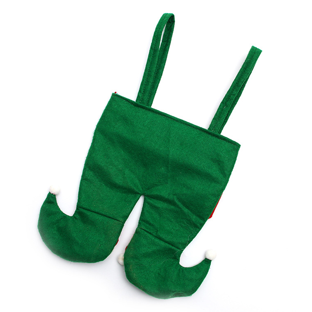 

Christmas Elf Candy Bags Velvet Santa Claus Pants Bags Festival Party Decor, 501 Original
