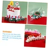 4 Pack Small Train Ornaments Christmas Train Ornaments Plastic Toys Kids Toys Train Mini Train Decorations Christmas Train Ornaments Car Models