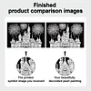 uk.everydayedeals DIY Pearl Painting With Frame - Handmade Self-Adhesive Pearls - Castle(20*30cm)